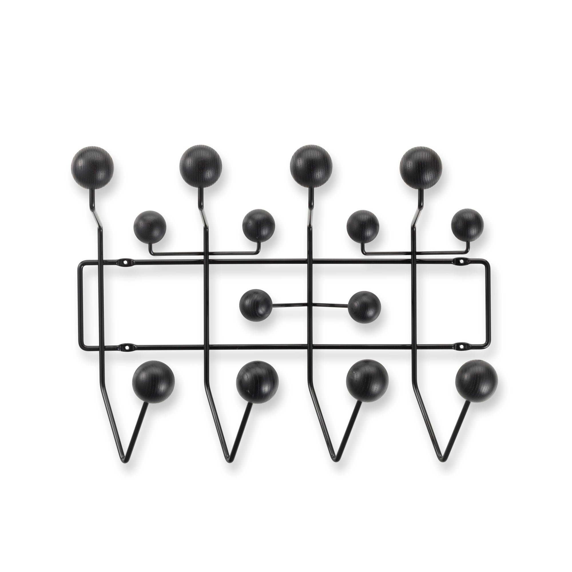 Vitra Eames Hang it all Wandgarderobe Esche schwarz