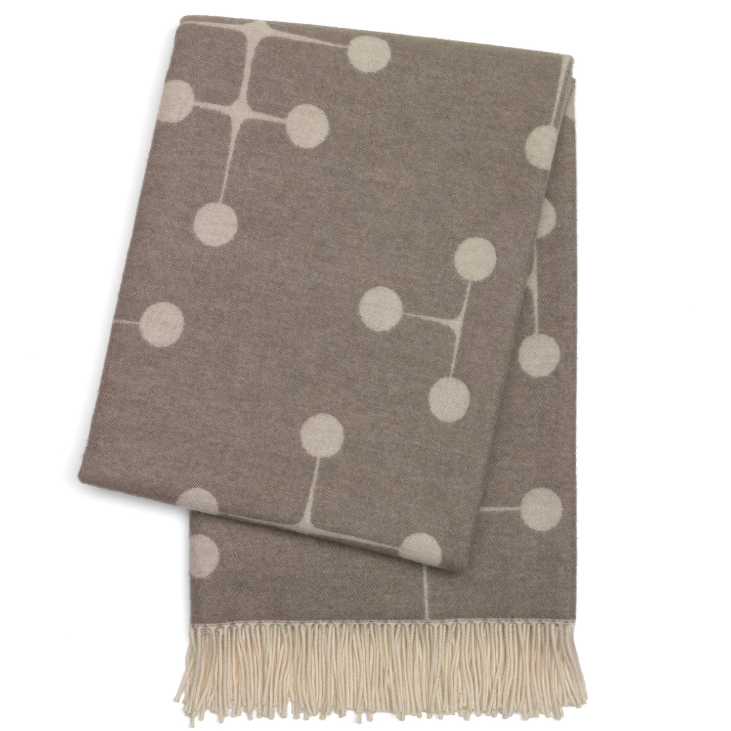 Vitra Eames Wool Blanket Dot Pattern Decke aus Wolle taupe beige