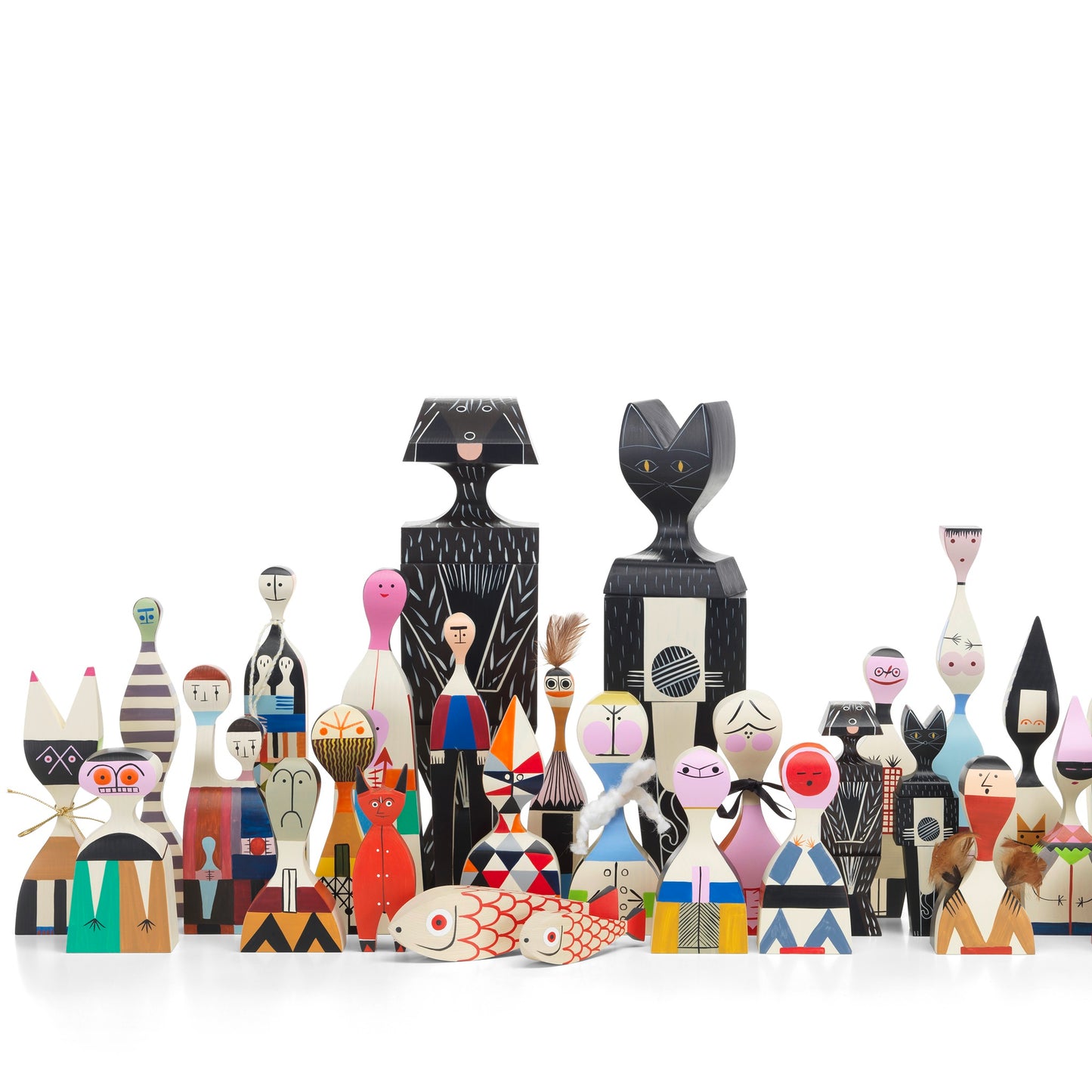 Vitra Wooden Dolls No. 9 exklusive limitierte Holzfigur bunt bemalt