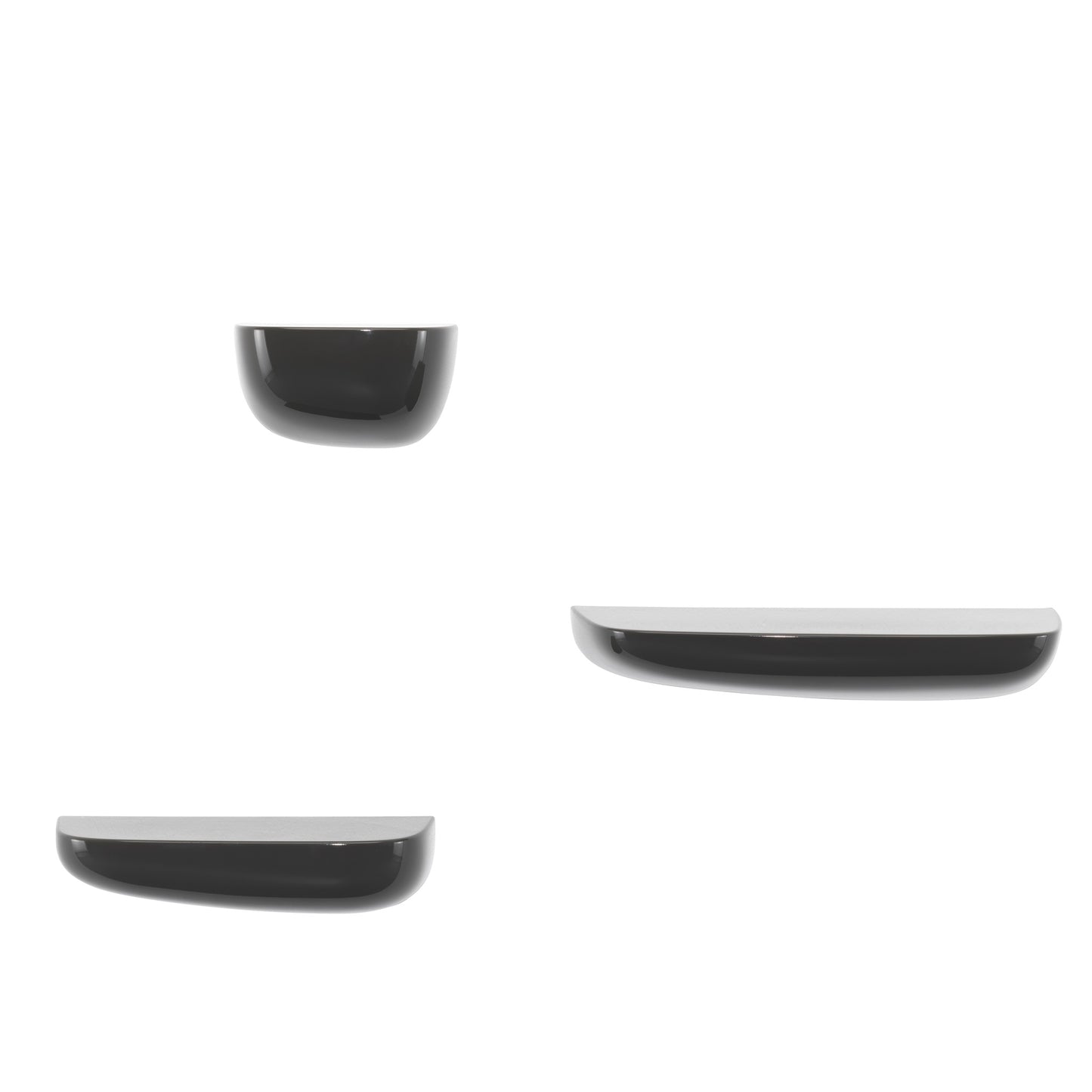 Vitra Corniches Wandregal medium schwarz