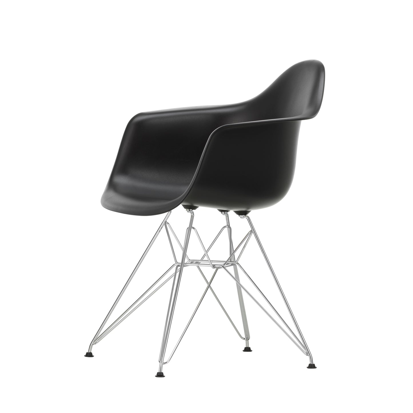 Vitra Eames Plastic Armchair DAR RE recycelter Kunststoff Stuhl-Gestell verchromt