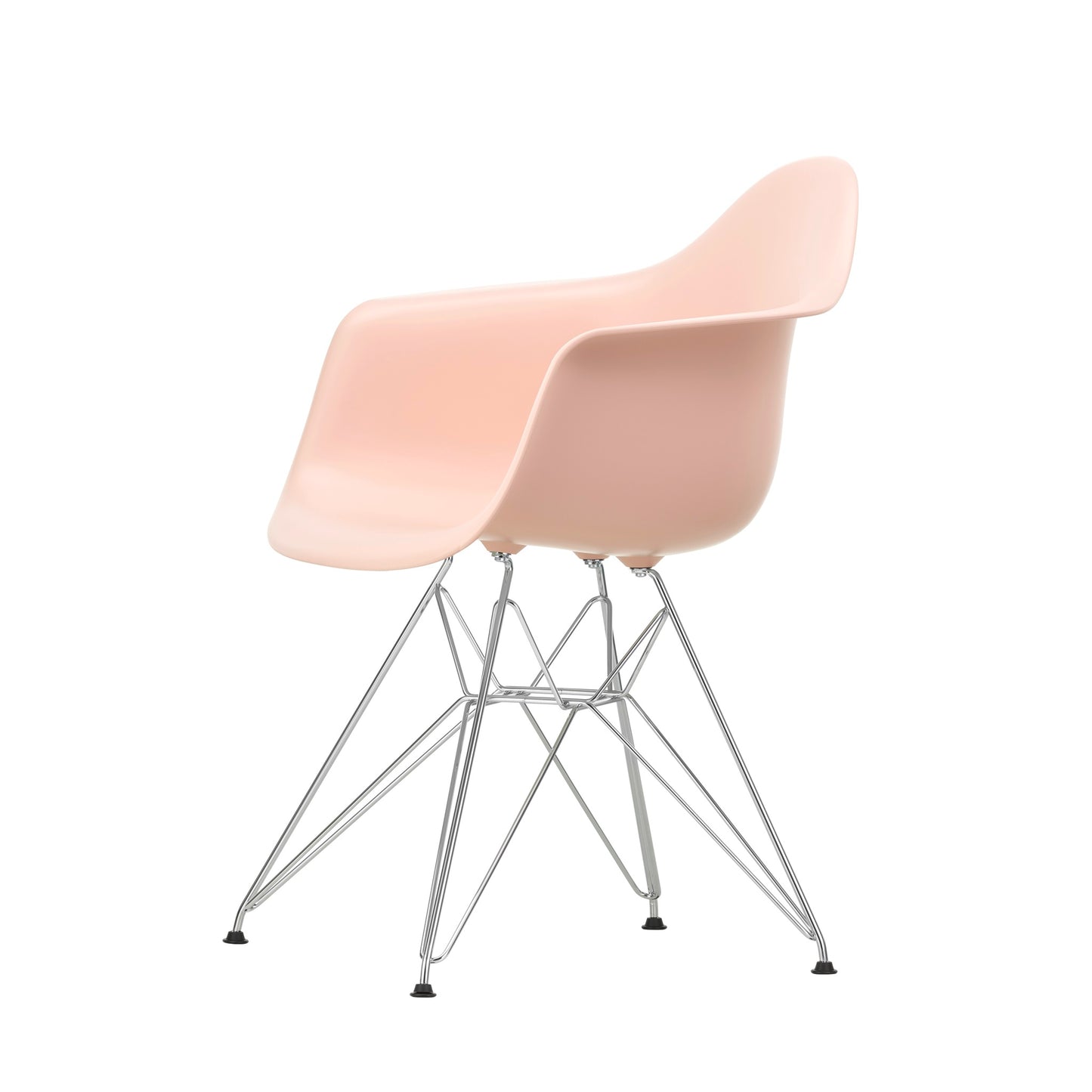 Vitra Eames Plastic Armchair DAR RE recycelter Kunststoff Stuhl-Gestell verchromt