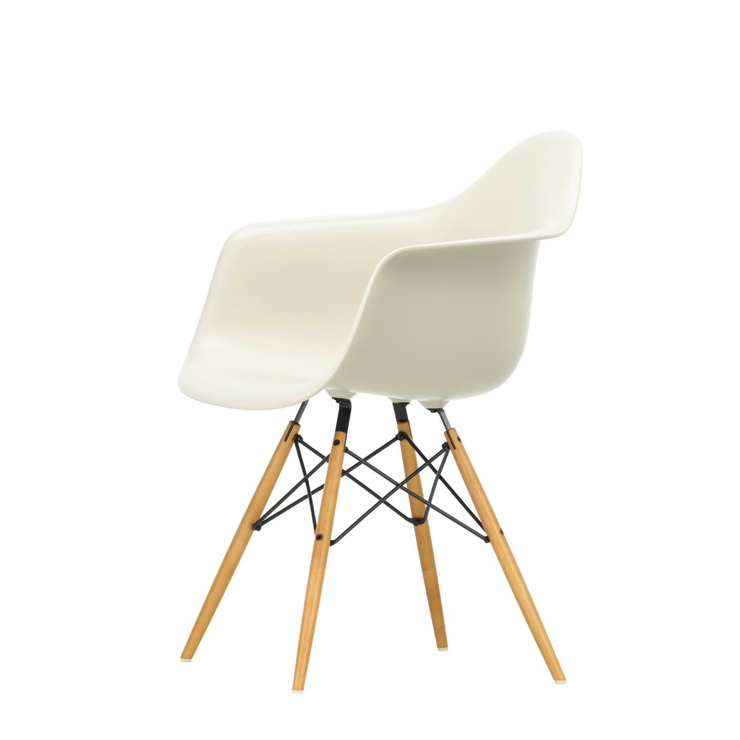 Vitra Eames Plastic Armchair DAW RE Ahorn gelblich Kunststoff  - Farbe wählbar