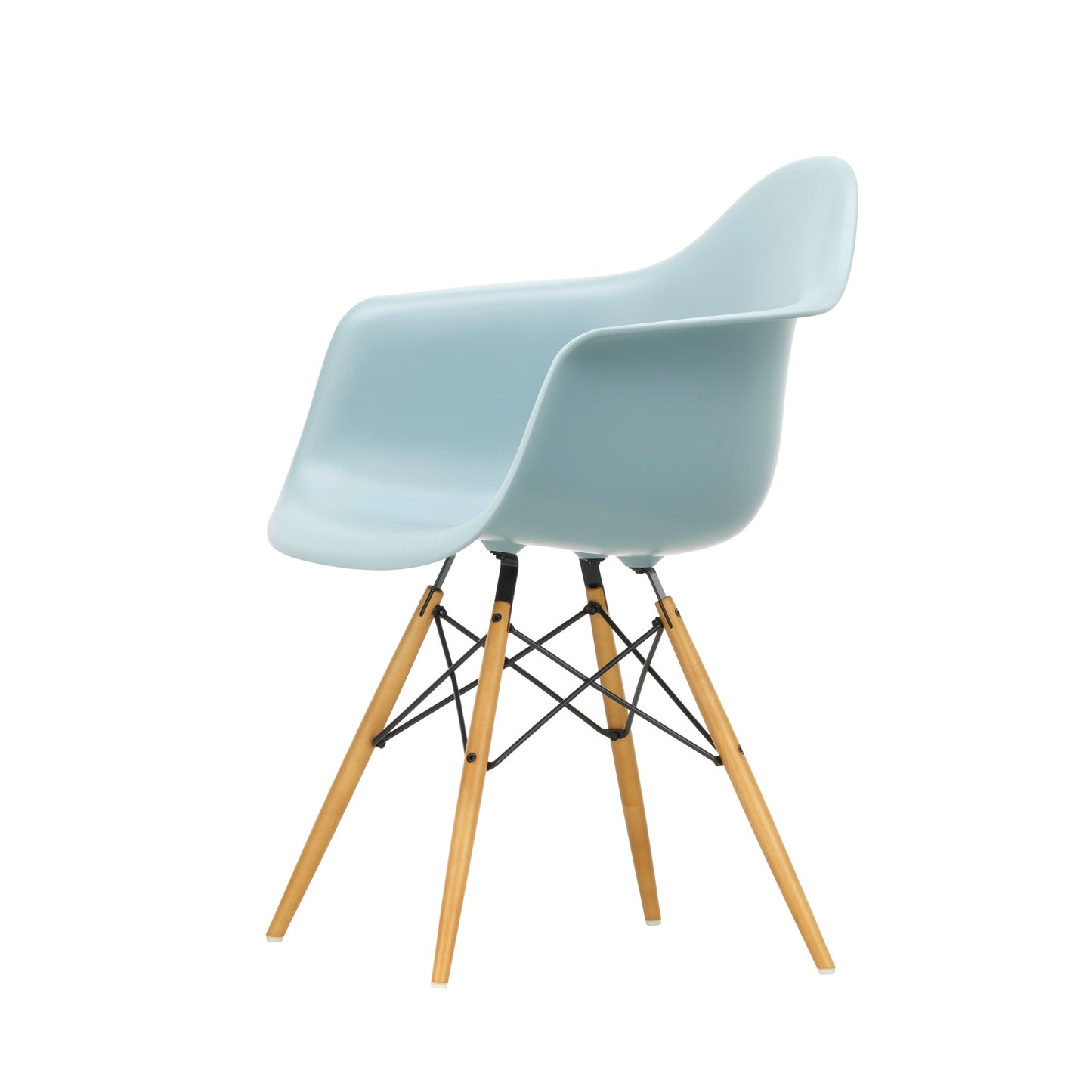 Vitra Eames Plastic Armchair DAW RE Ahorn gelblich Kunststoff  - Farbe wählbar