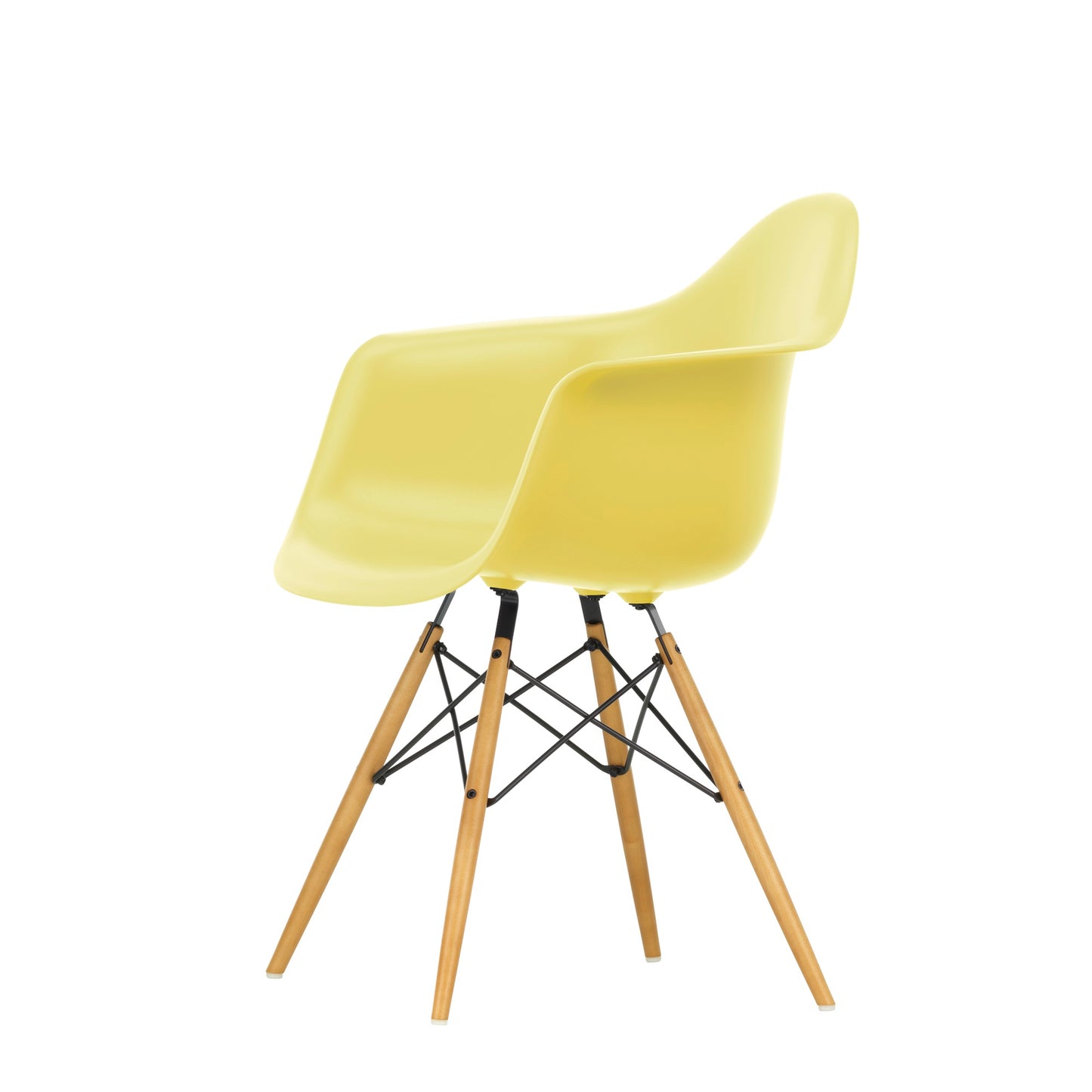 Vitra Eames Plastic Armchair DAW RE Ahorn gelblich Kunststoff  - Farbe wählbar