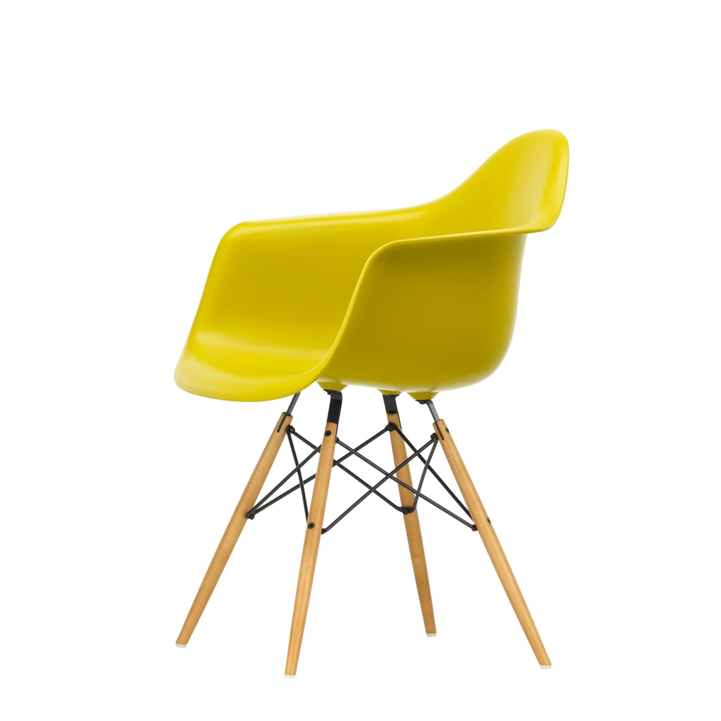 Vitra Eames Plastic Armchair DAW RE Ahorn gelblich Kunststoff  - Farbe wählbar