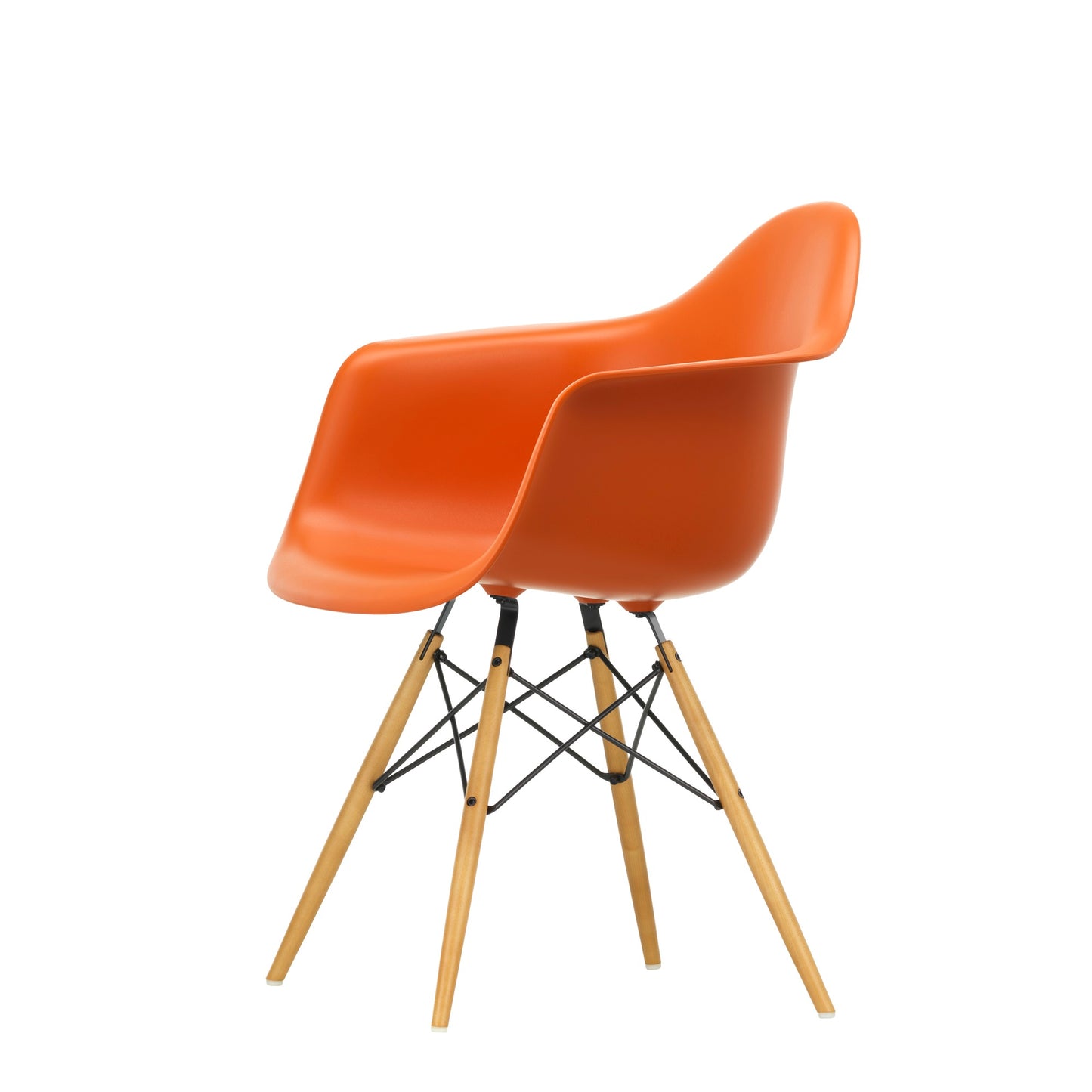 Vitra Eames Plastic Armchair DAW RE Ahorn gelblich Kunststoff  - Farbe wählbar