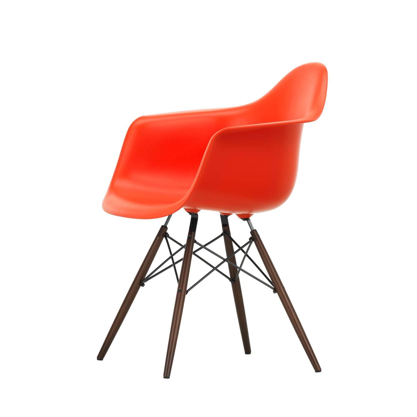 Vitra Eames Plastic Armchair DAW RE Ahorn dunkel Kunststoff  - Farbe wählbar