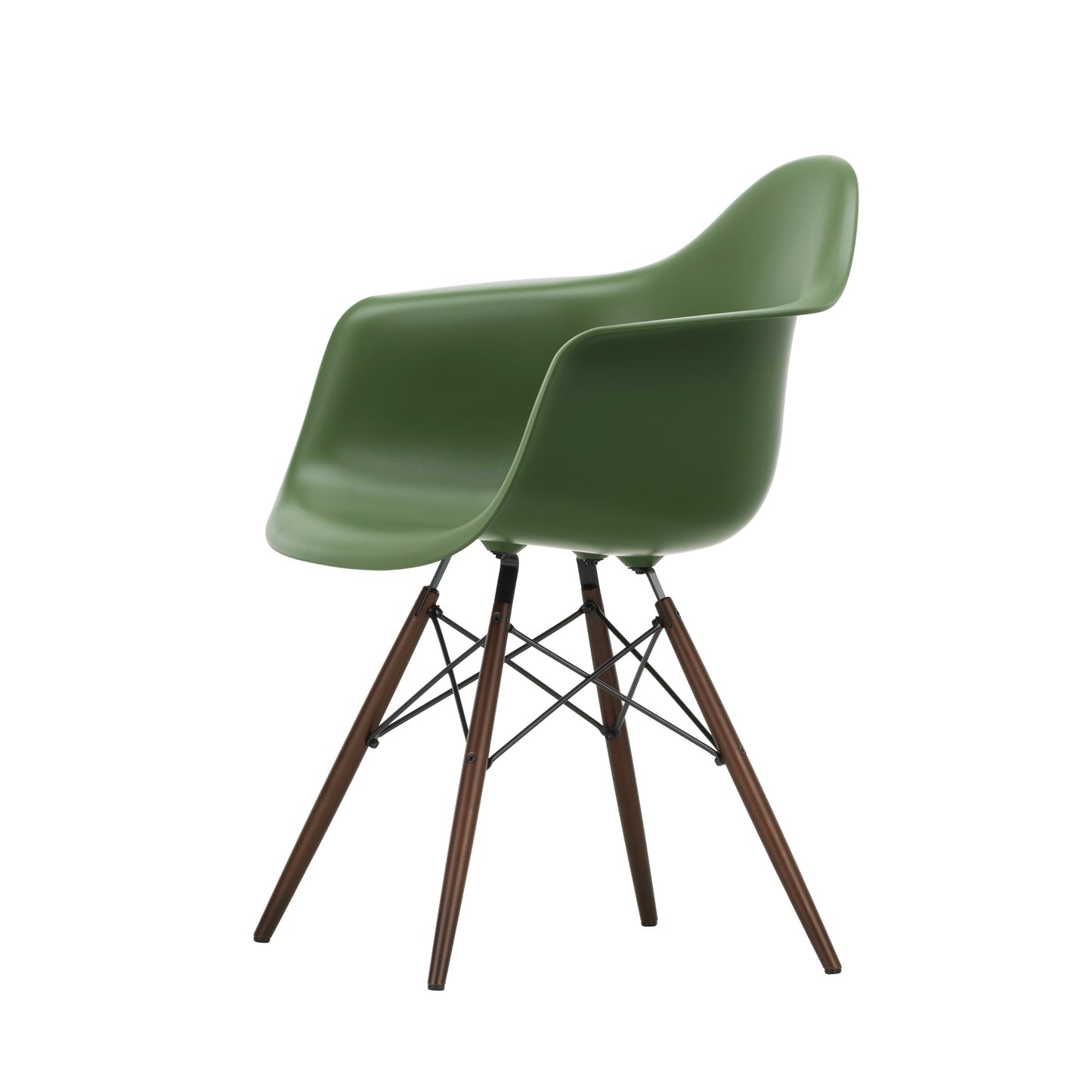 Vitra Eames Plastic Armchair DAW RE Ahorn dunkel Kunststoff  - Farbe wählbar