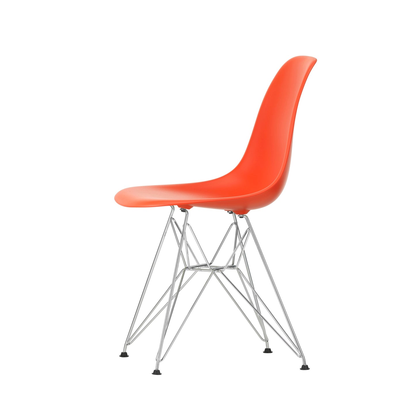 Vitra Eames Plastic Side Chair DSR RE Kunststoff Stuhl Gestell verchromt - Farbe wählbar