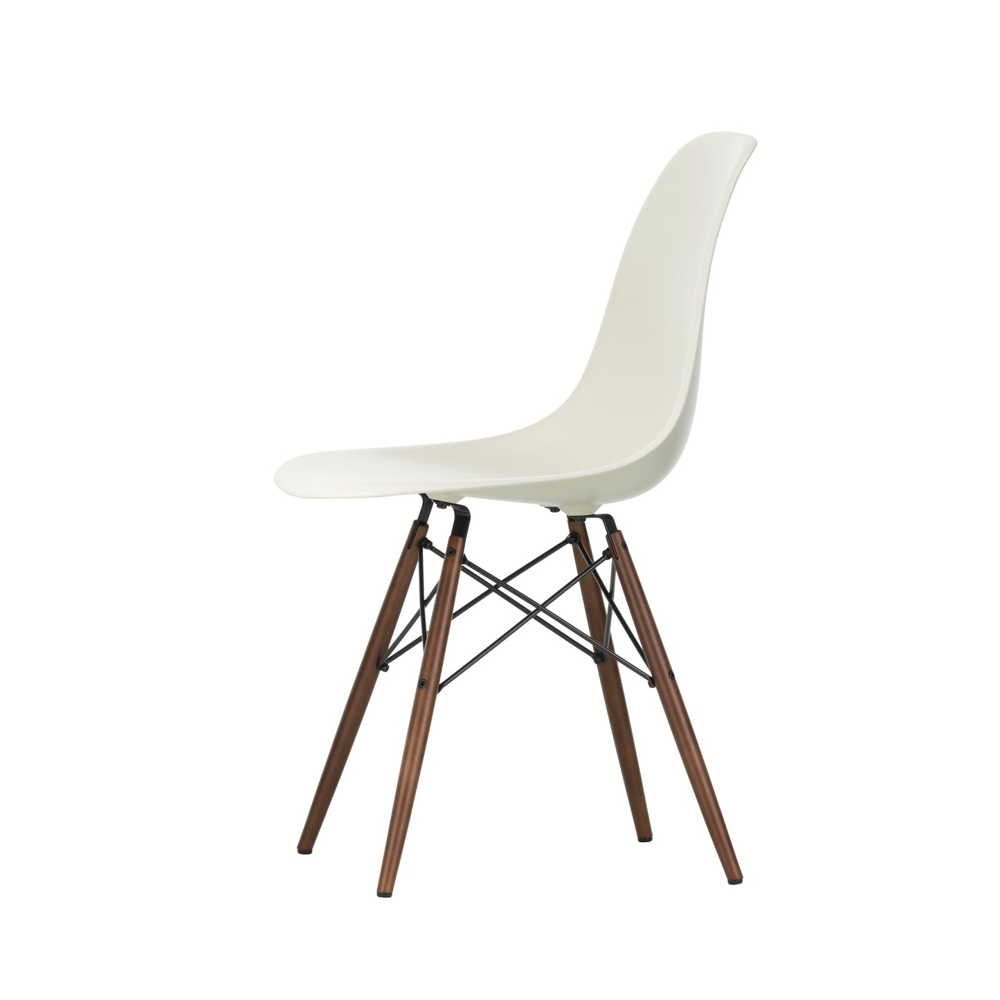 Vitra Eames Plastic Side Chair DSW RE Ahorn dunkel Kunststoff - Farbe wählbar