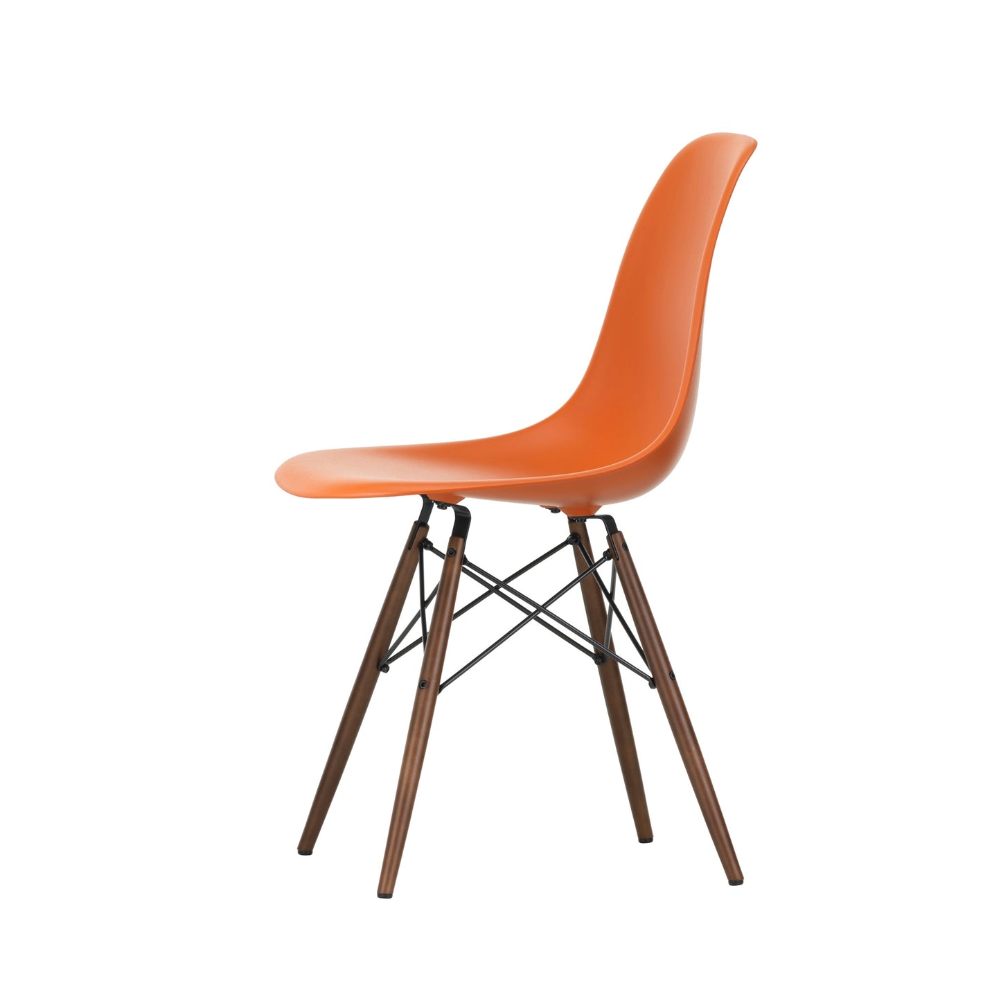 Vitra Eames Plastic Side Chair DSW RE Ahorn dunkel Kunststoff - Farbe wählbar