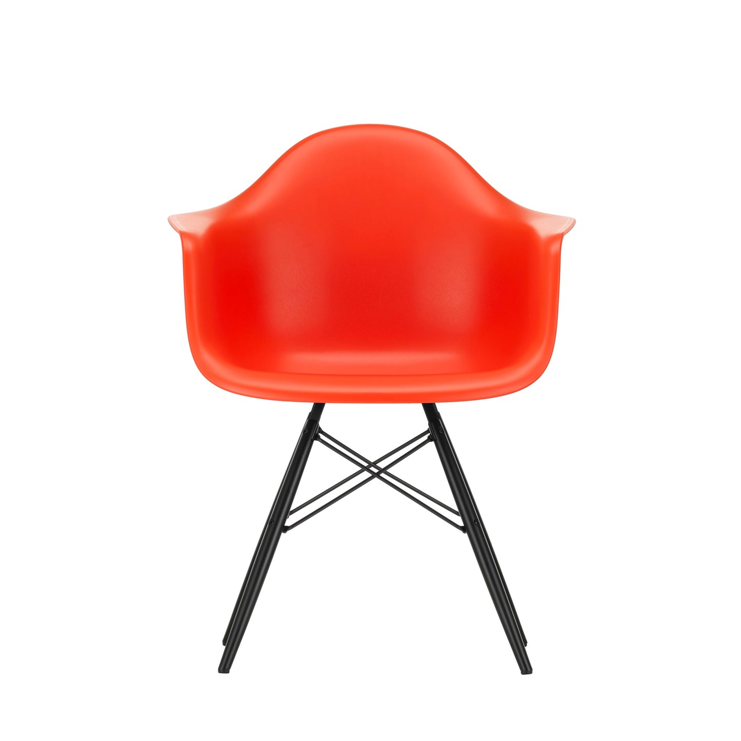 Vitra Eames Plastic Armchair DAW RE Ahorn schwarz Kunststoff  - Farbe wählbar