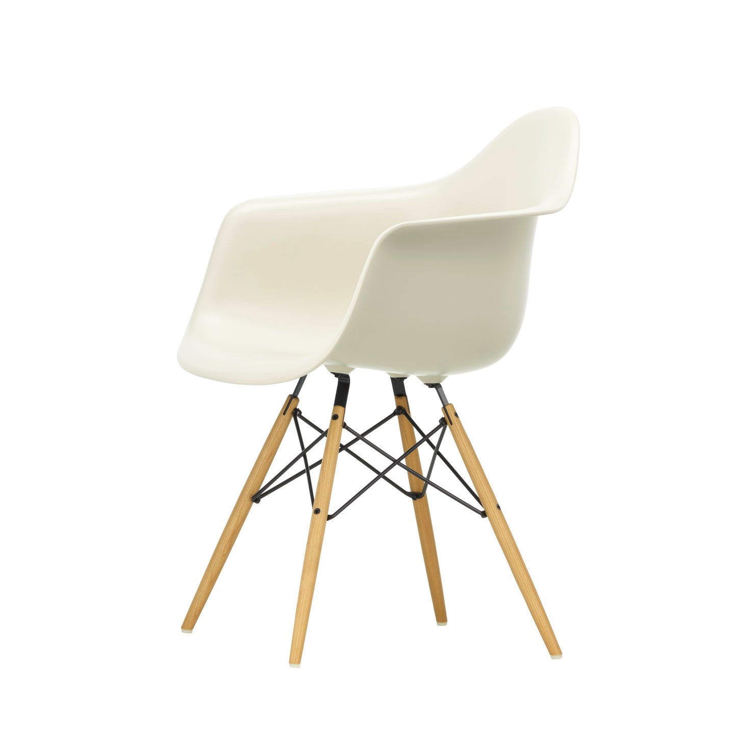 Vitra Eames Plastic Armchair DAW RE Esche honigfarben Kunststoff  - Farbe wählbar