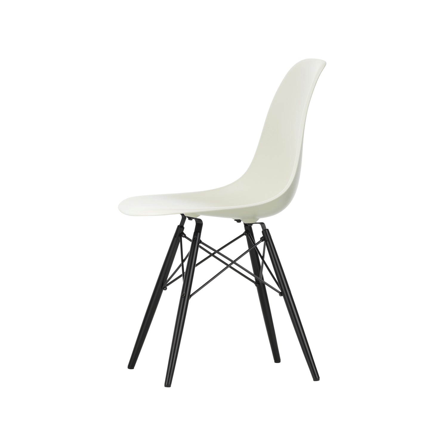 Vitra Eames Plastic Side Chair DSW RE Ahorn schwarz Kunststoff - Farbe wählbar