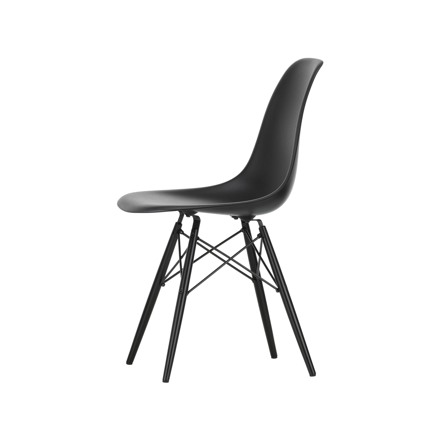 Vitra Eames Plastic Side Chair DSW RE Ahorn schwarz Kunststoff - Farbe wählbar