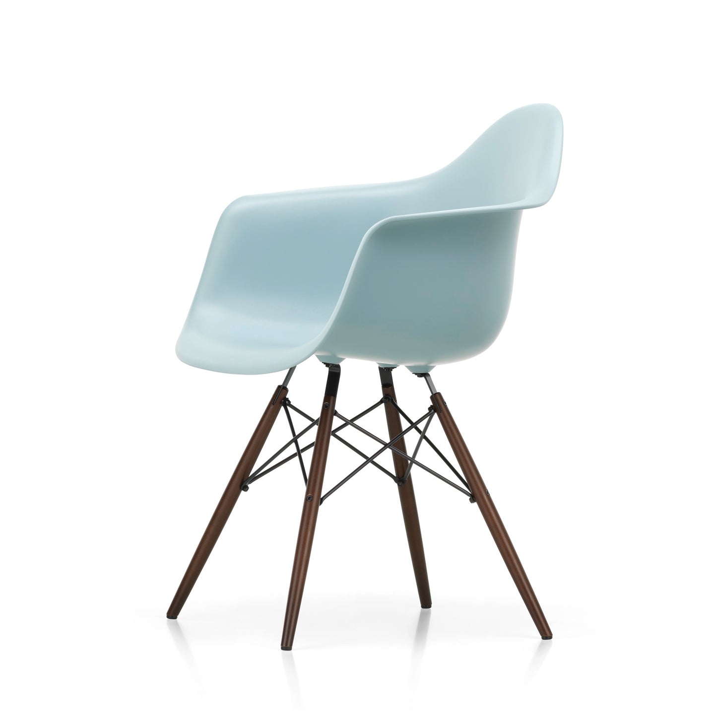 Vitra Eames Plastic Armchair DAW RE Ahorn dunkel Kunststoff  - Farbe wählbar