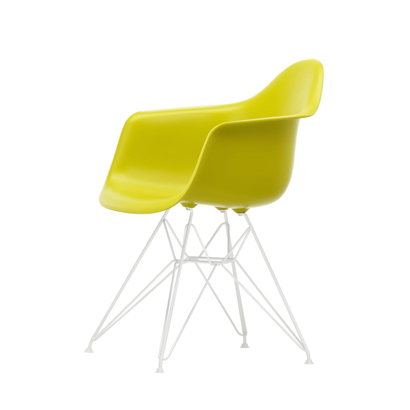 Vitra Eames Plastic Armchair DAR RE recycelter Kunststoff Stuhl-Gestell weiß