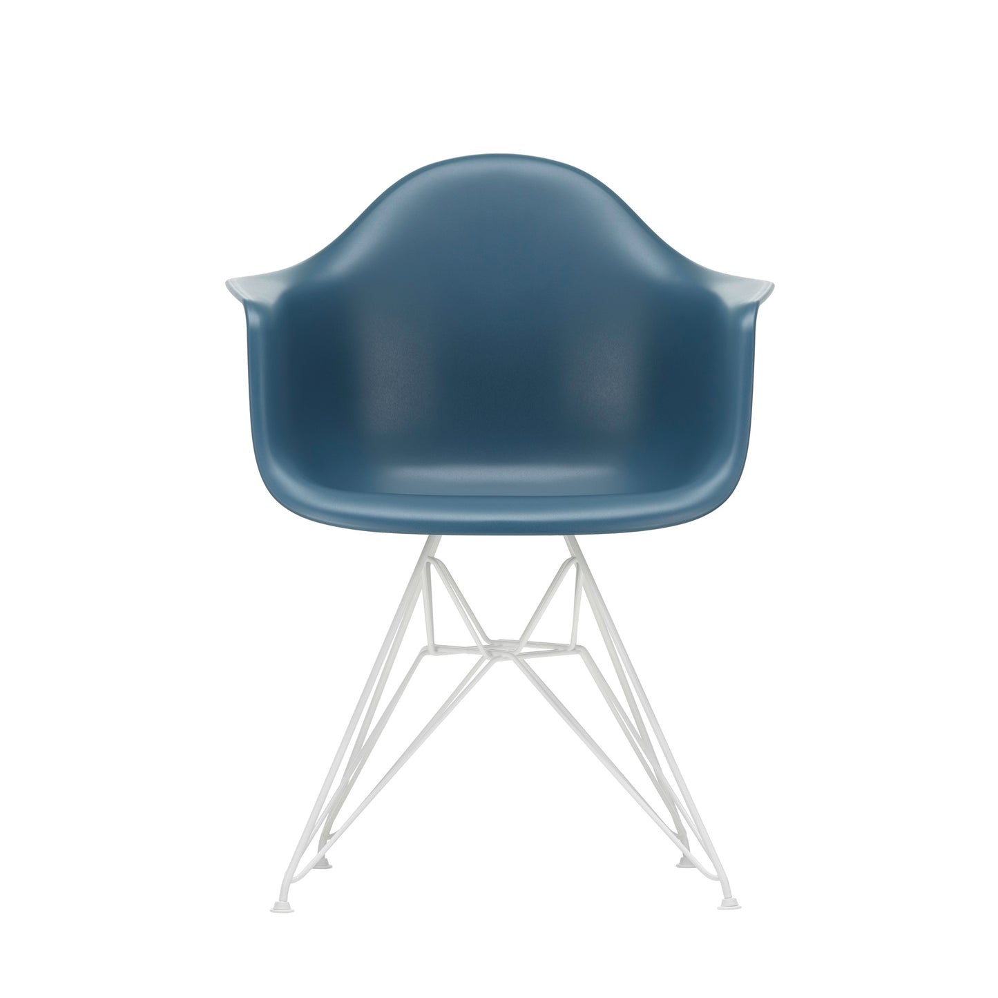 Vitra Eames Plastic Armchair DAR RE recycelter Kunststoff Stuhl-Gestell weiß