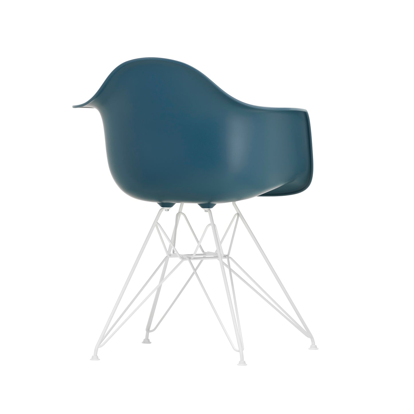 Vitra Eames Plastic Armchair DAR RE recycelter Kunststoff Stuhl-Gestell weiß