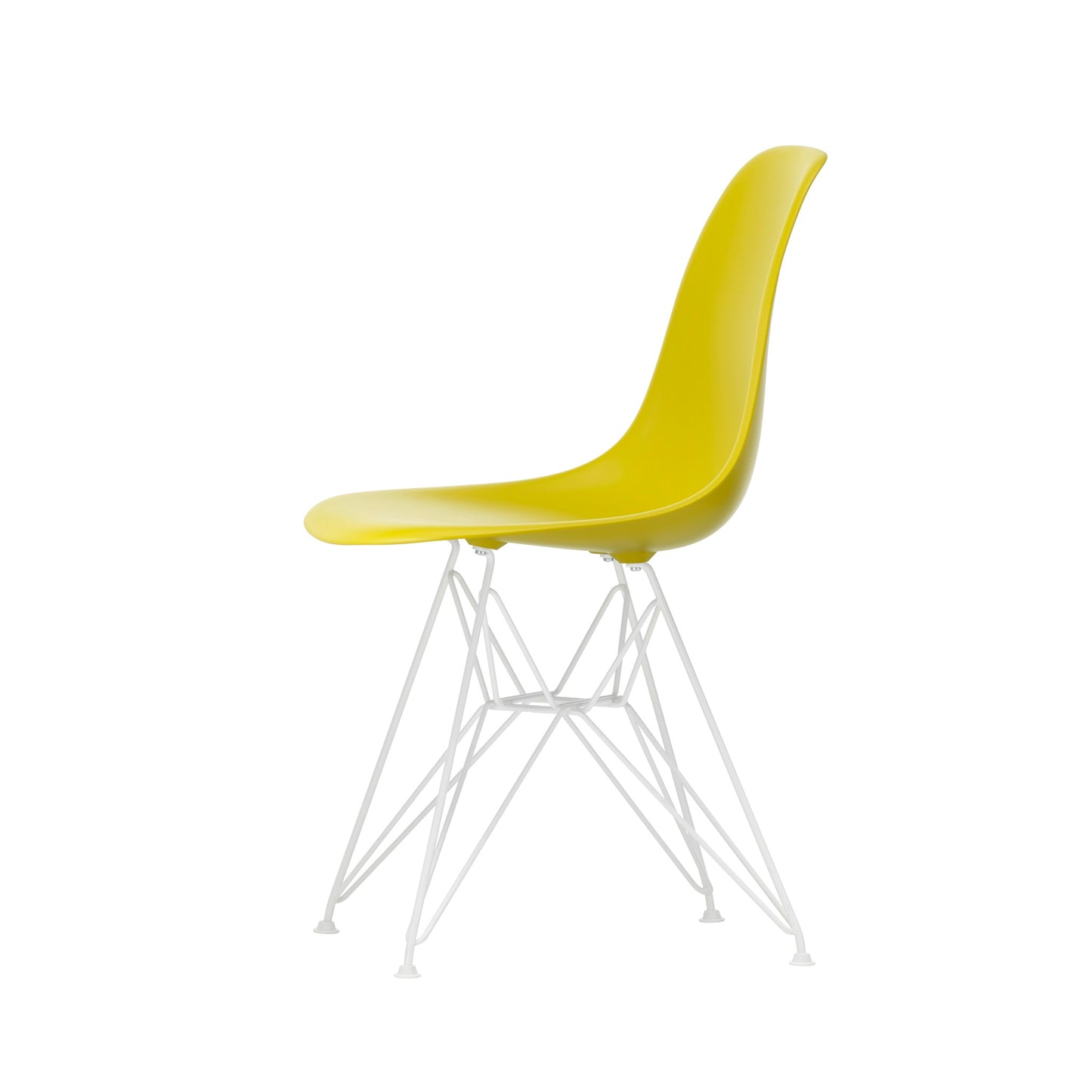 Vitra Eames Plastic Side Chair DSR RE Kunststoff Stuhl Gestell weiß - Farbe wählbar