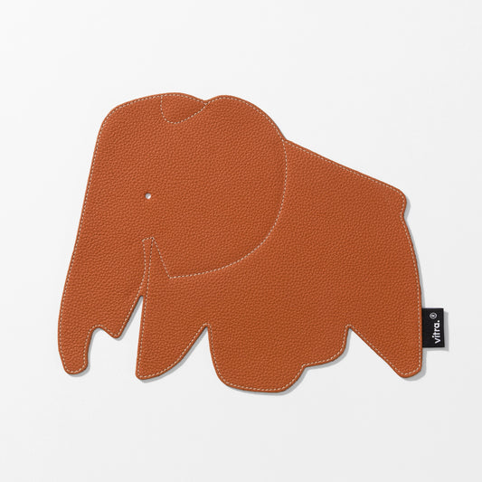 Vitra Eames Elephant Pad Mousepad Leder cognac