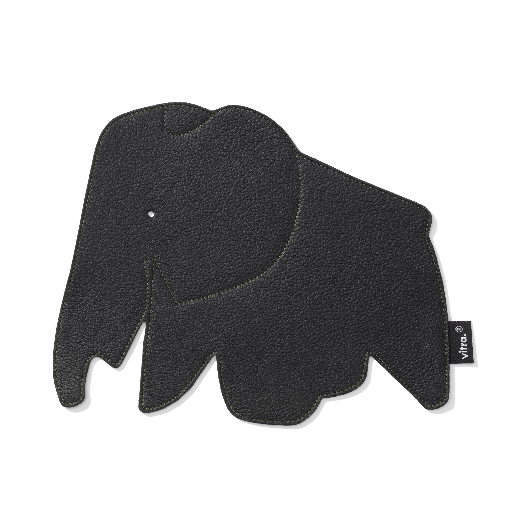 Vitra Eames Elephant Pad Mousepad Leder nero