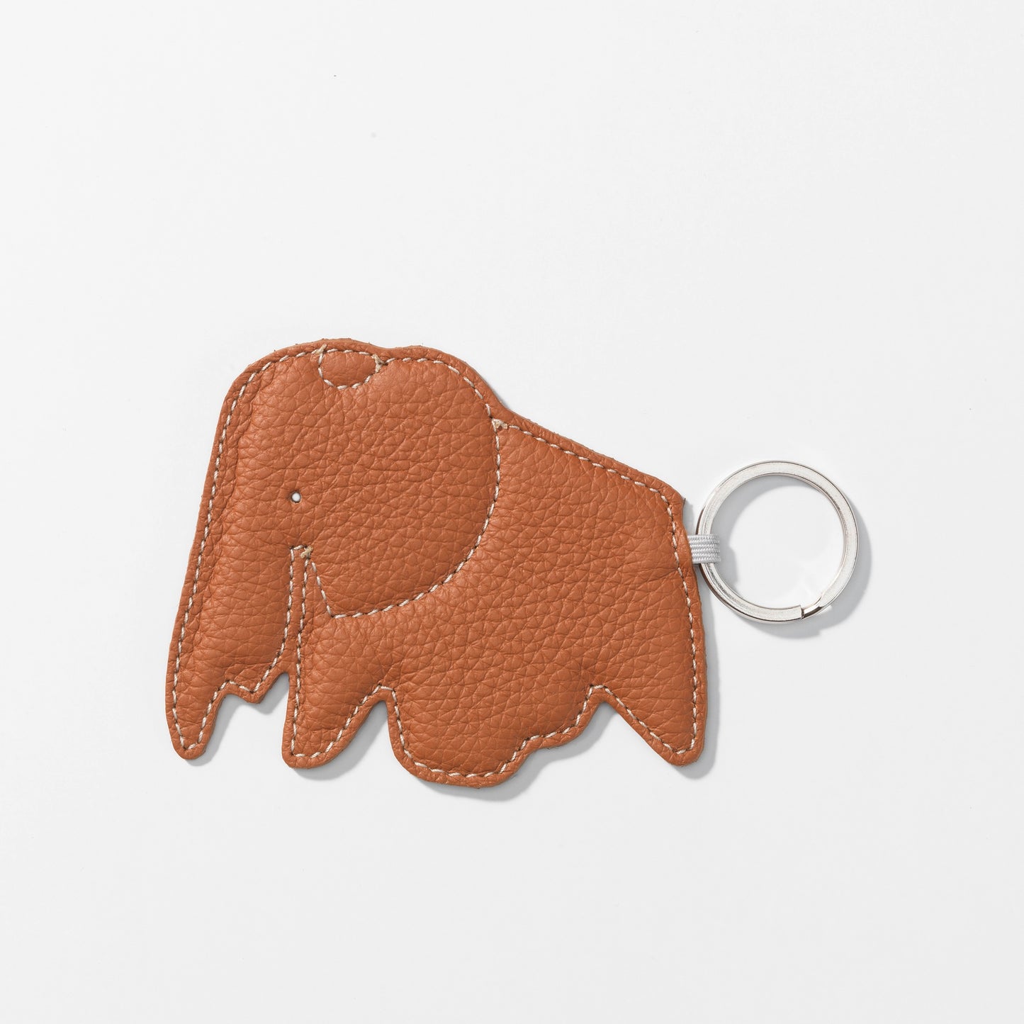 Vitra Key Ring Schlüsselanhänger Elephant Rindsleder cognac