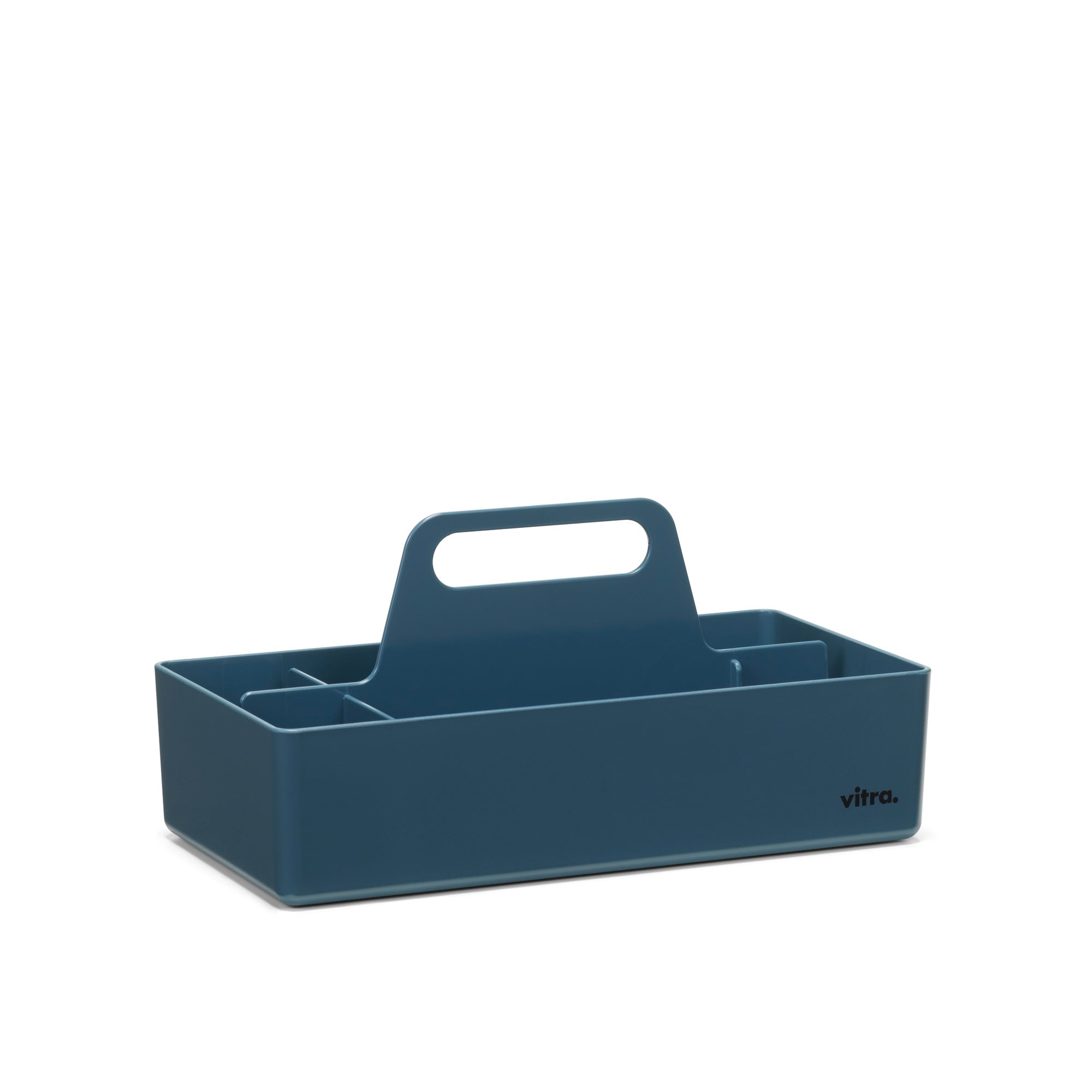 Vitra Toolbox RE Aufbewahrungsbox Kunststoff recycelt meerblau