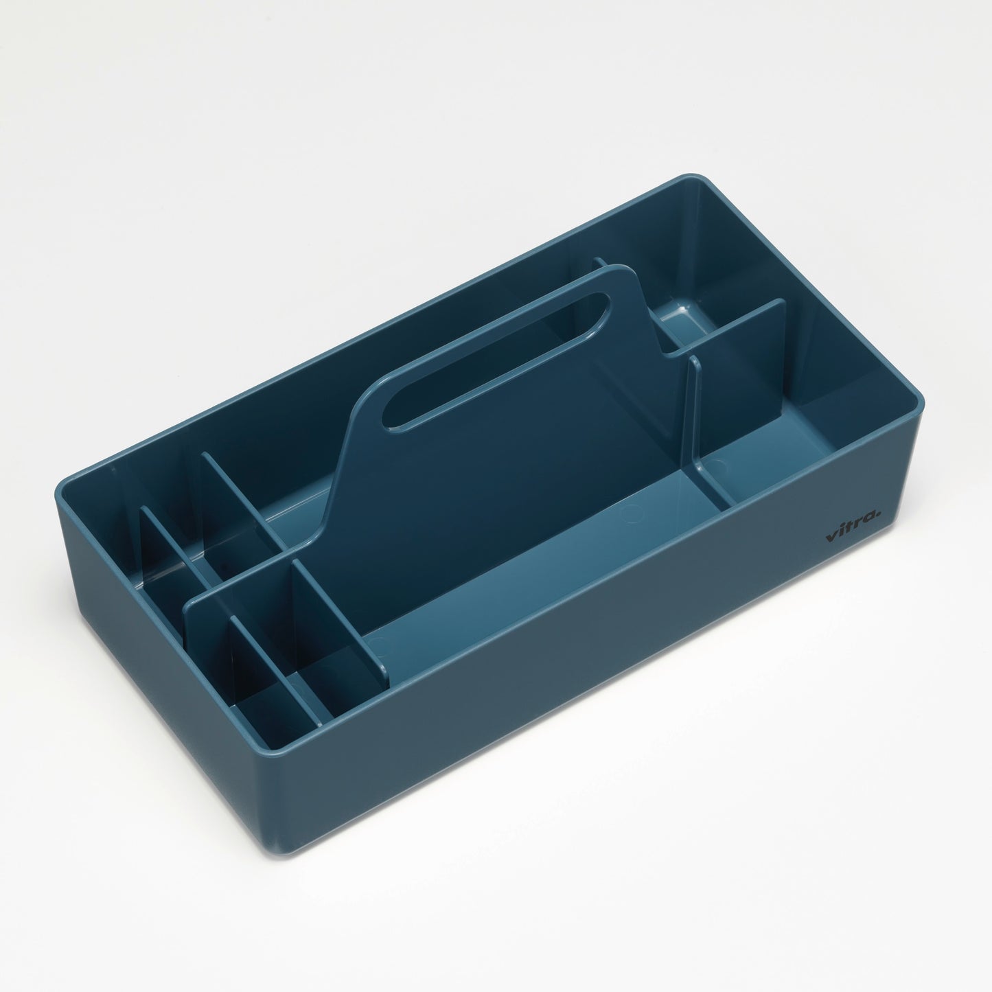 Vitra Toolbox RE Aufbewahrungsbox Kunststoff recycelt meerblau