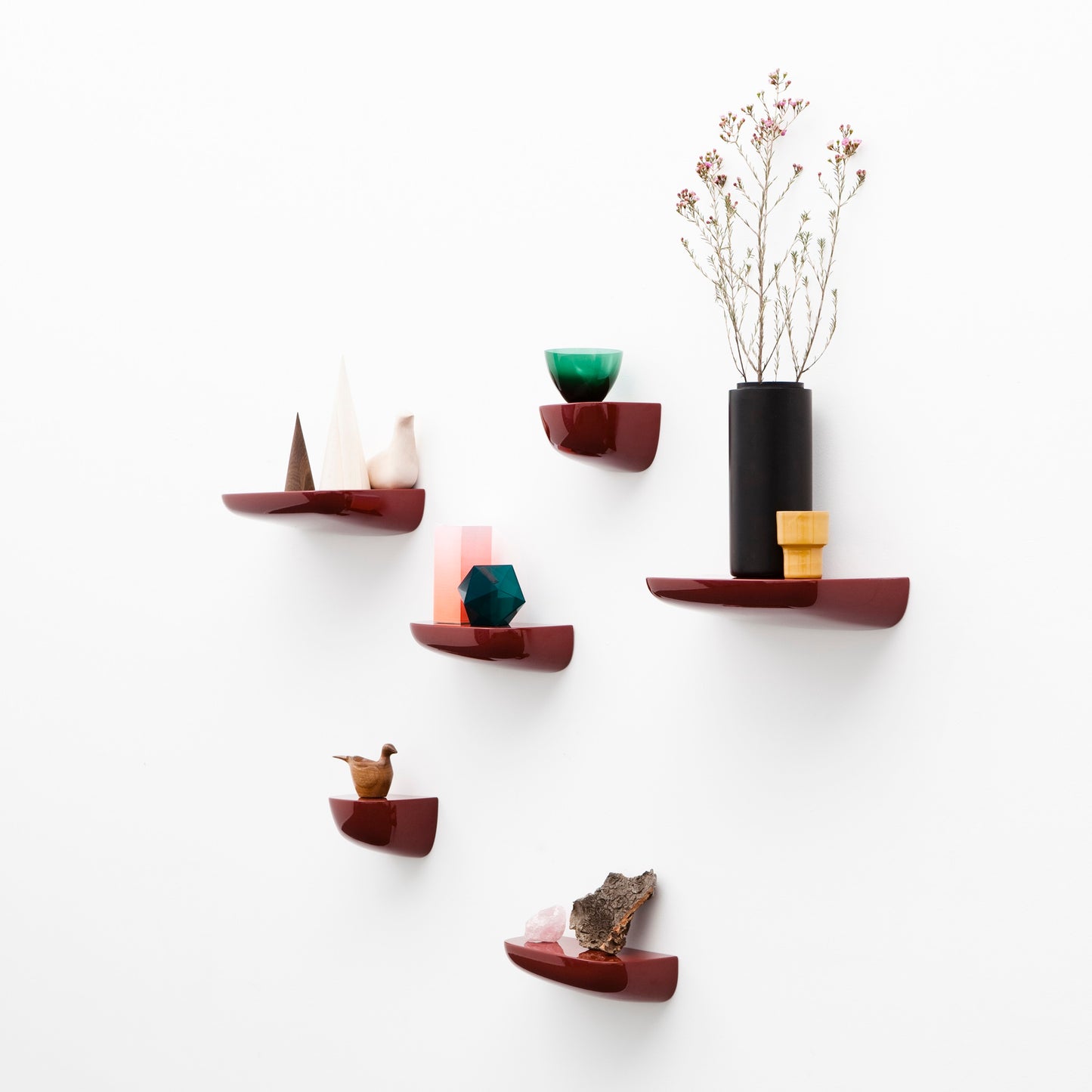 Vitra Corniches Wandregal small rot japanese red hochglanz