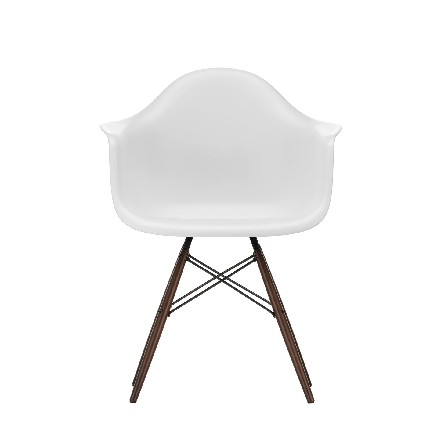 Vitra Eames Plastic Armchair DAW RE Ahorn dunkel Kunststoff  - Farbe wählbar