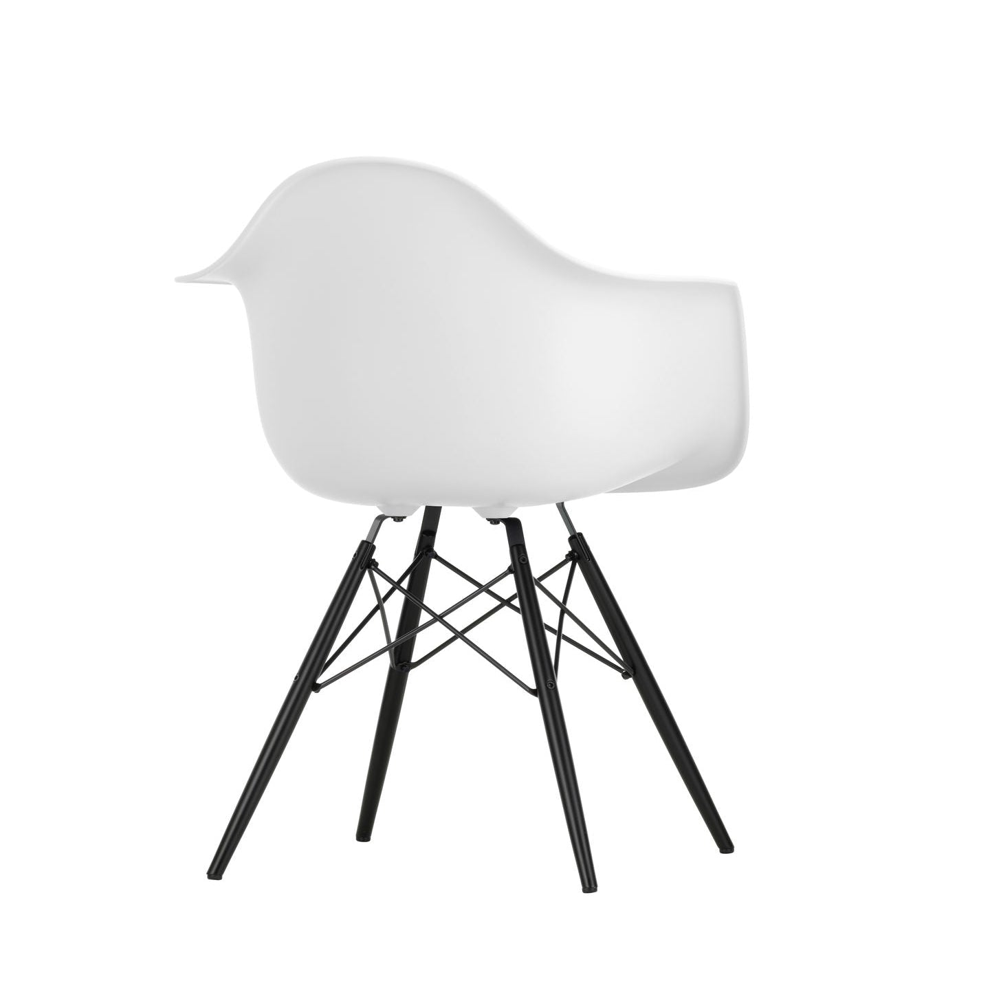 Vitra Eames Plastic Armchair DAW RE Ahorn schwarz Kunststoff  - Farbe wählbar