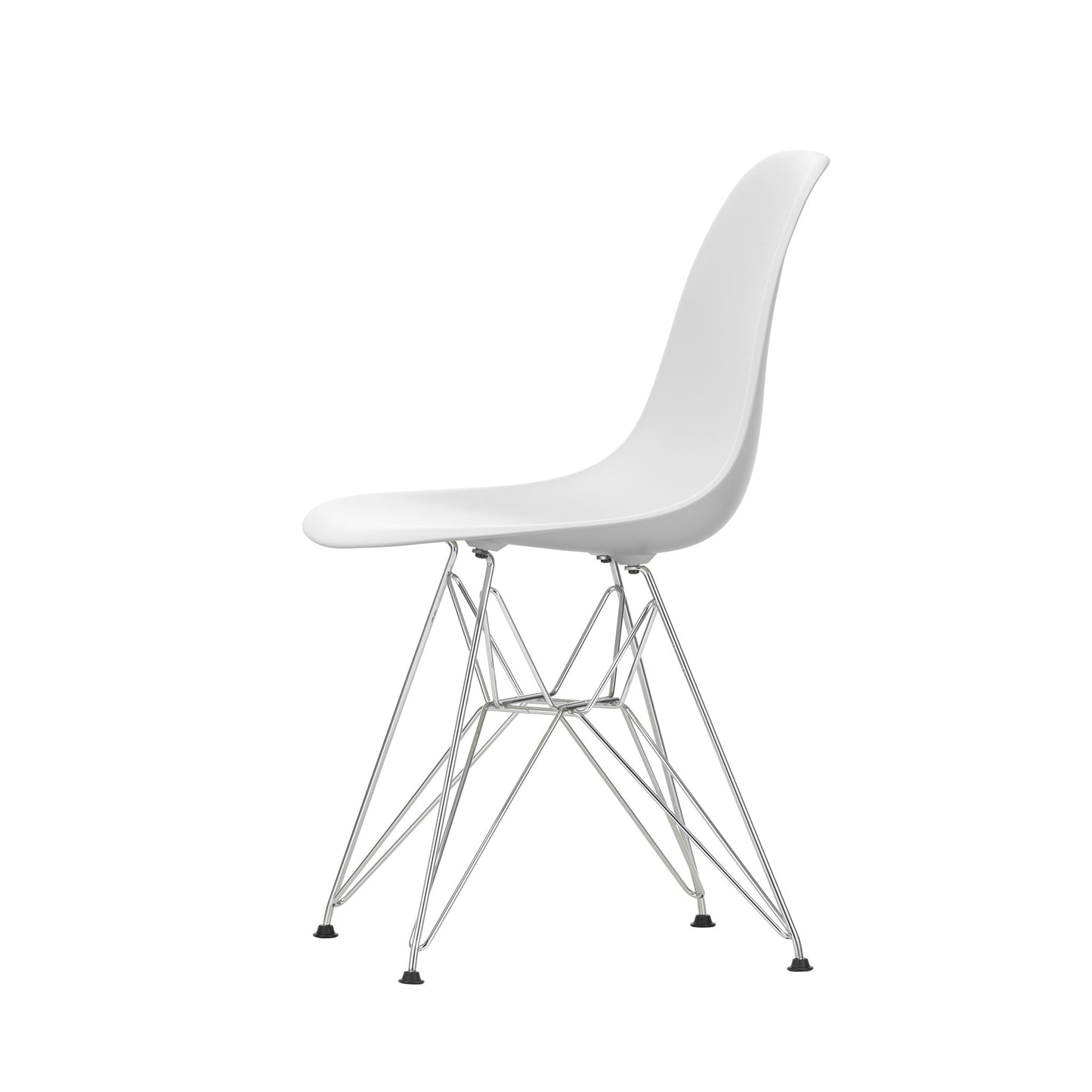 Vitra Eames Plastic Side Chair DSR RE Kunststoff Stuhl Gestell verchromt - Farbe wählbar