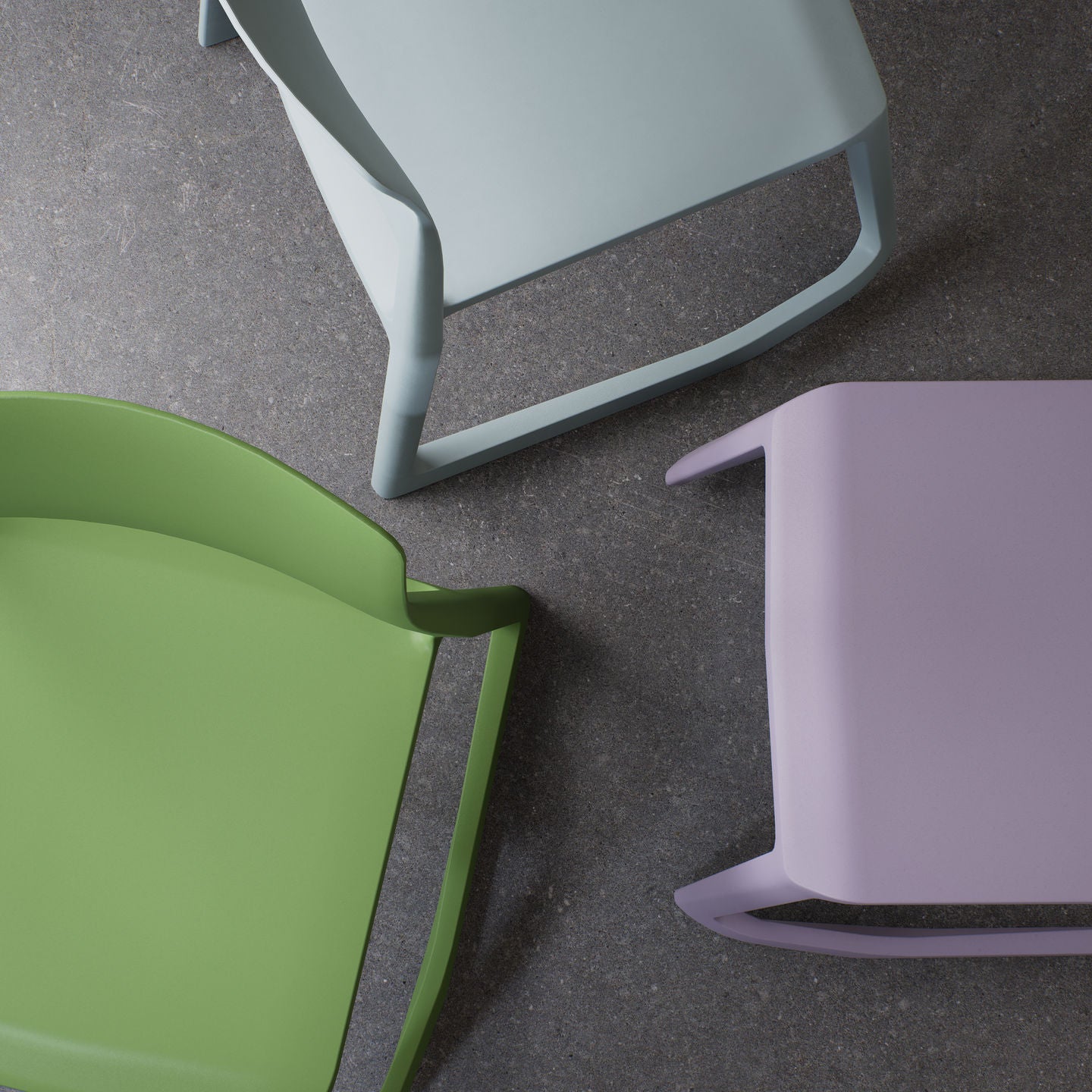 Vitra Tip Ton RE Stuhl Kunststoff recycelt ergonomisch stapelbar - Farbe wählbar