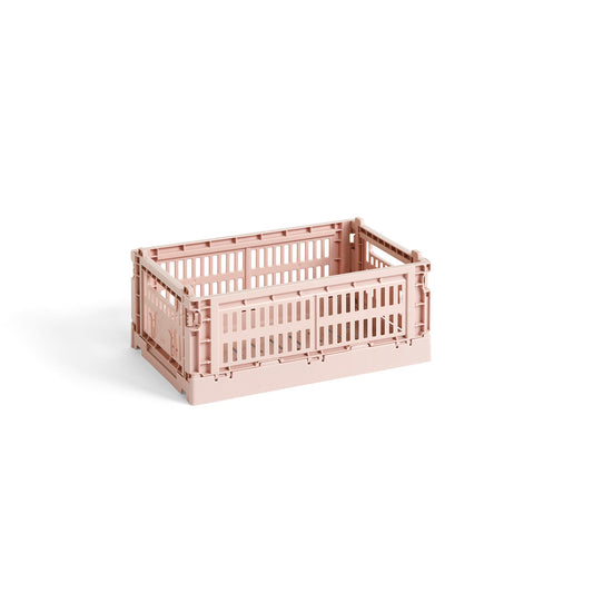 HAY Color Crate Korb Box S small Kunststoff recycelt powder rosa