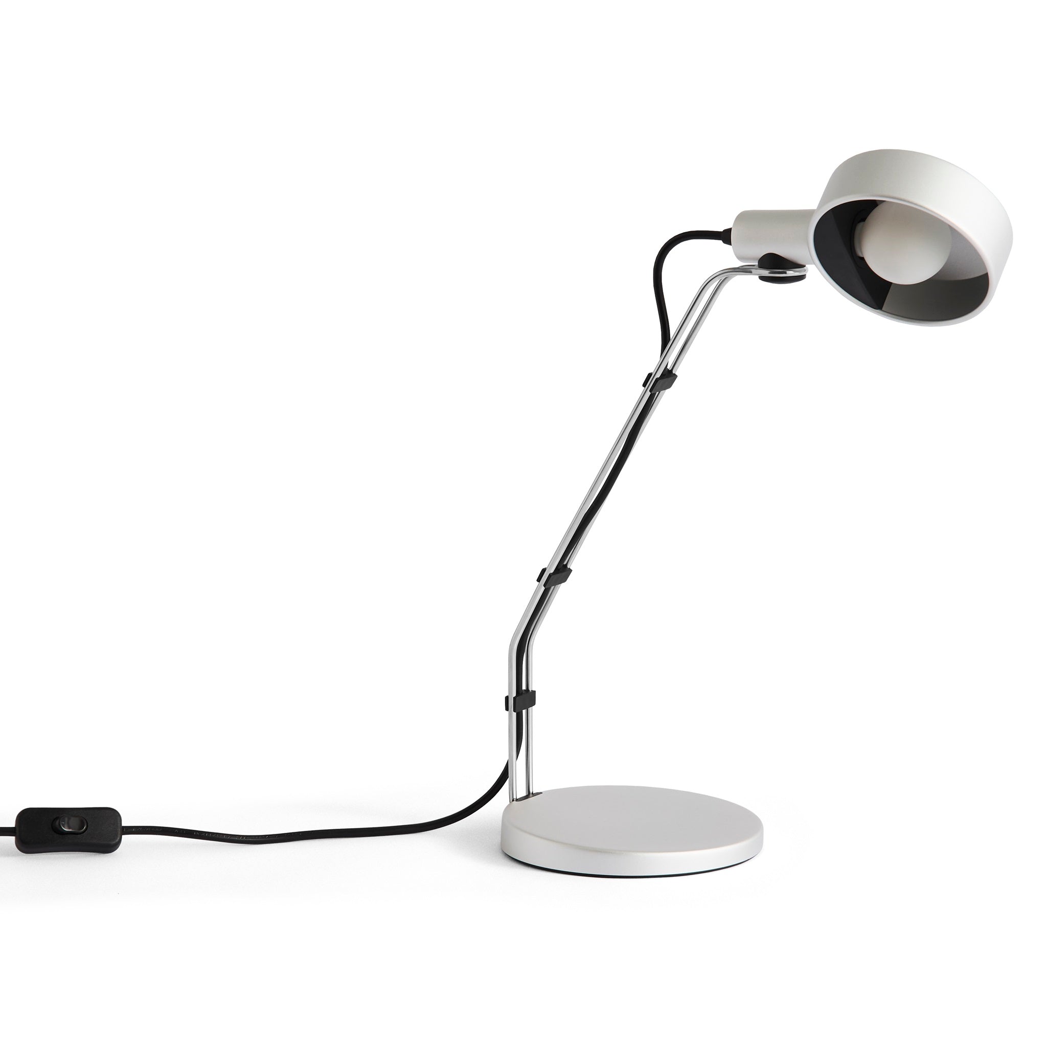 HAY Cupola Desk Lamp Schreibtischleuchte Aluminium silber klar elxoxiert