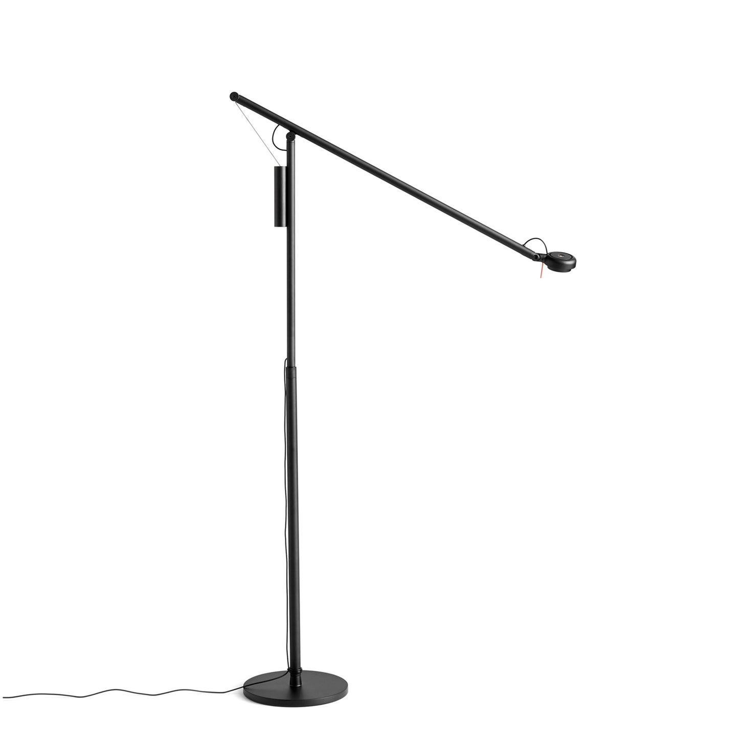 HAY Fifty-Fifty Floor Lamp Stehlampe LED Aluminium schwarz