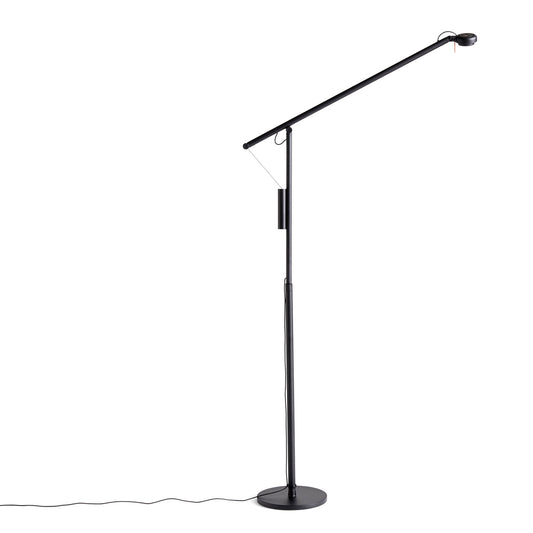 HAY Fifty-Fifty Floor Lamp Stehlampe LED Aluminium schwarz