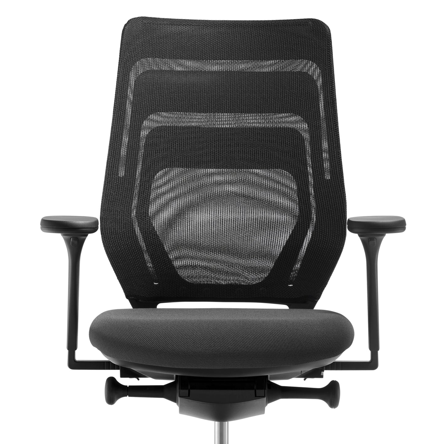 fm asiento Bürostuhl 3D Rücken Netzstrick transparent anthrazit - Fastline