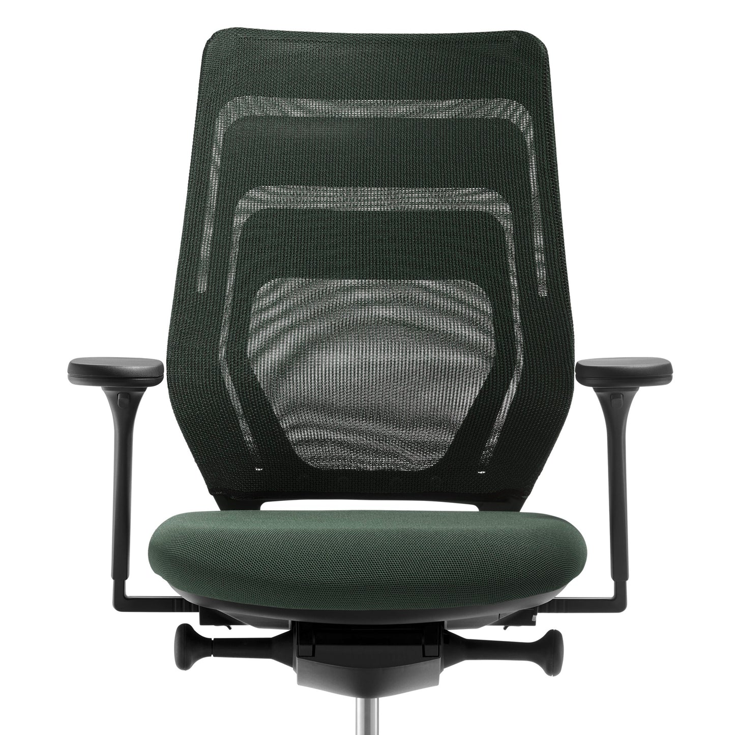 fm asiento Bürostuhl 3D Rücken Netzstrick transparent dunkelgrün - Fastline