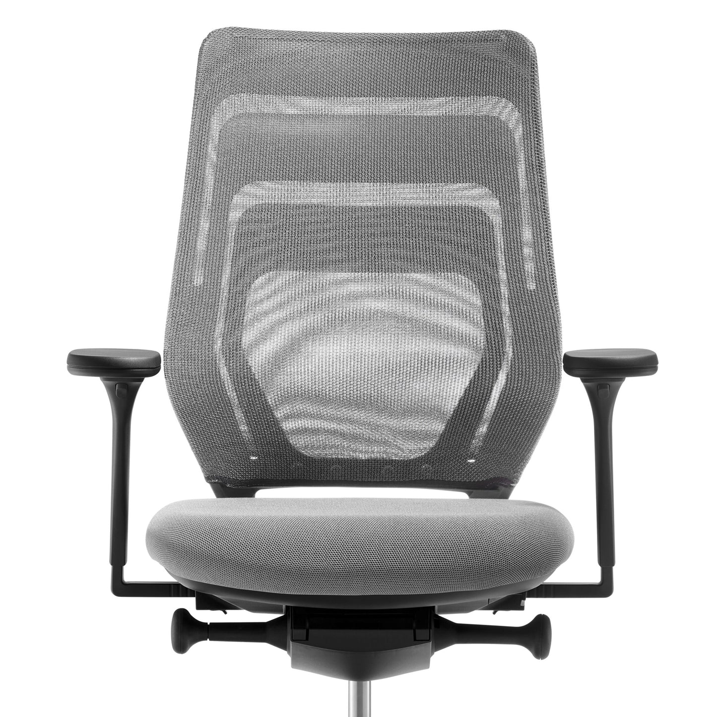 fm asiento Bürostuhl 3D Rücken Netzstrick transparent hellgrau - Fastline