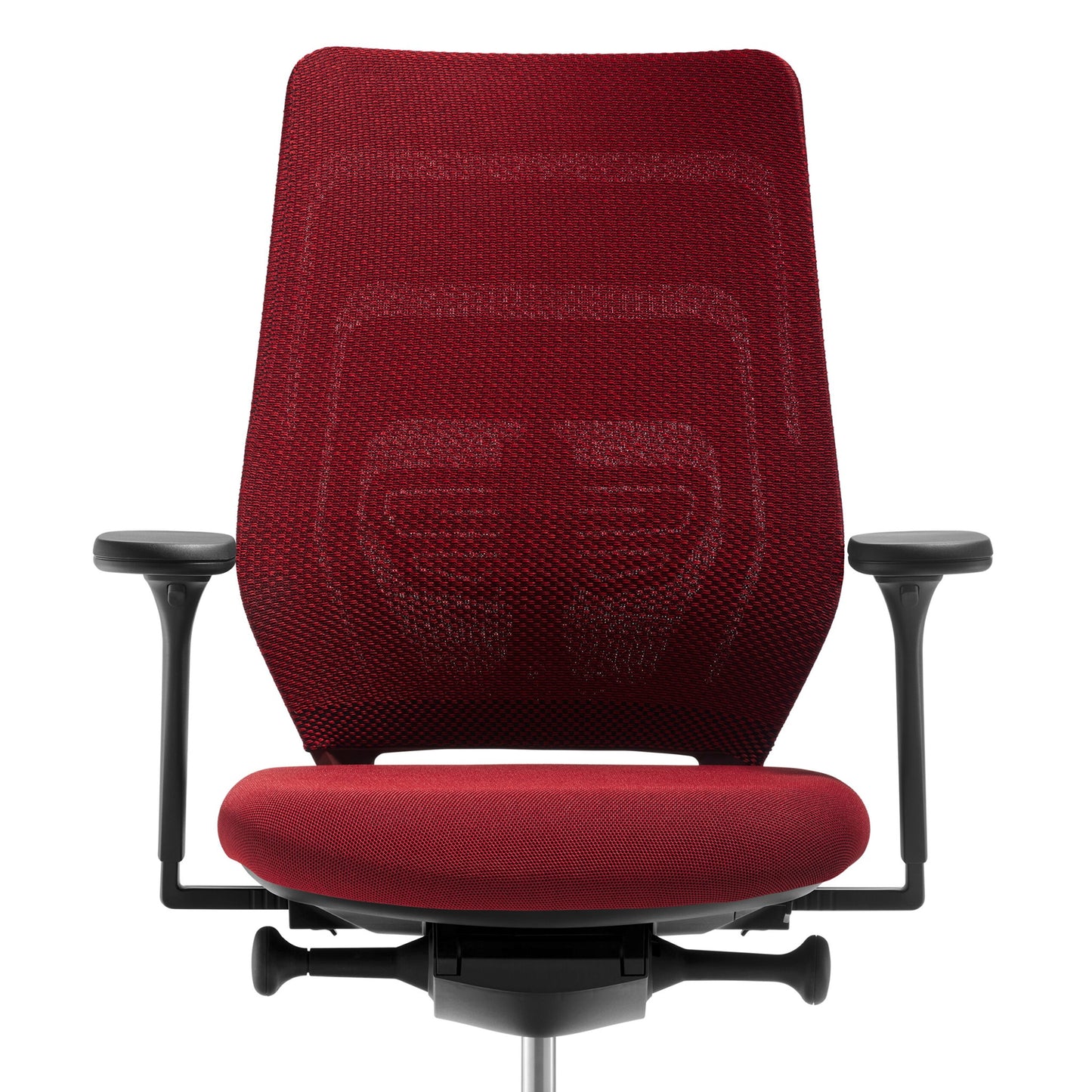 fm asiento Bürostuhl 3D Rücken Netzstrick Komfort dunkelrot - Fastline