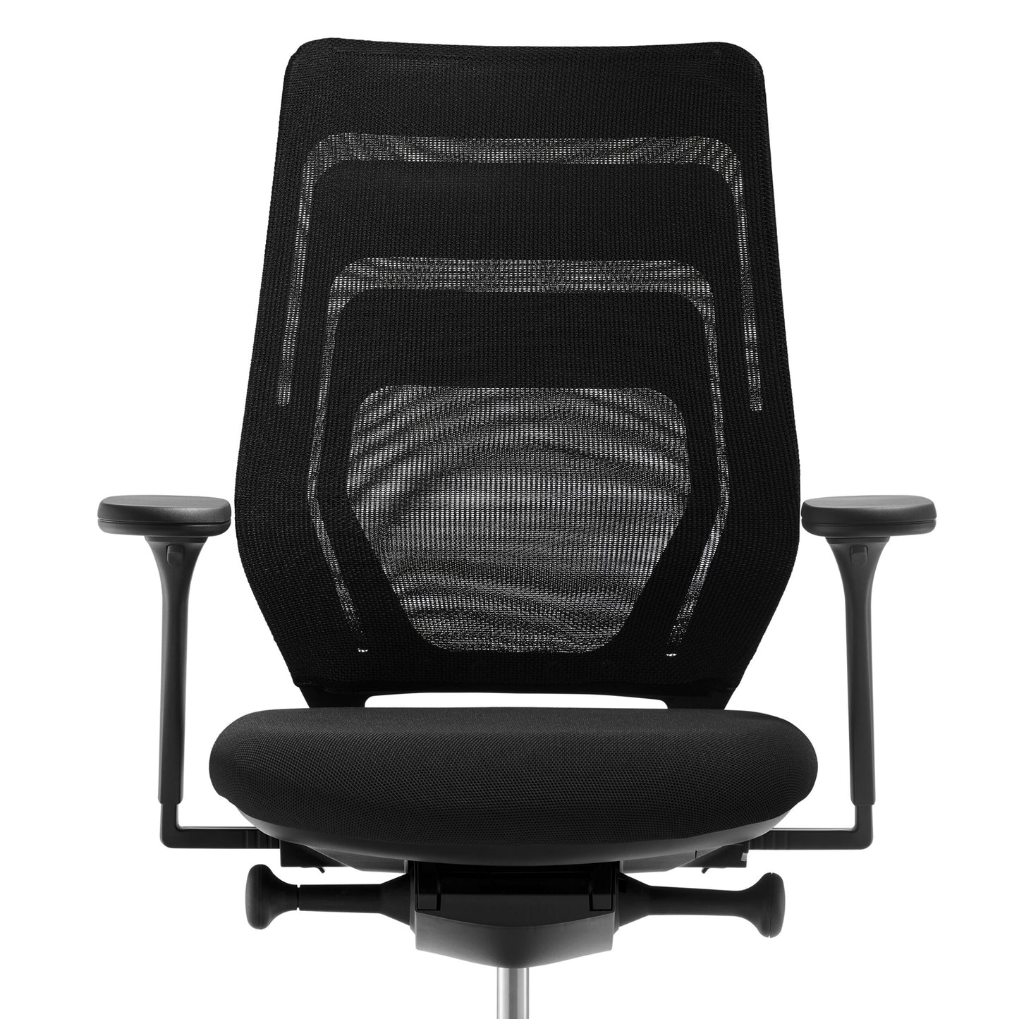 fm asiento Bürostuhl 3D Rücken Netzstrick transparent schwarz - Fastline