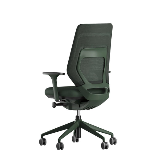 fm asiento Bürostuhl 3D Rücken Netzstrick Komfort dunkelgrün - Fastline