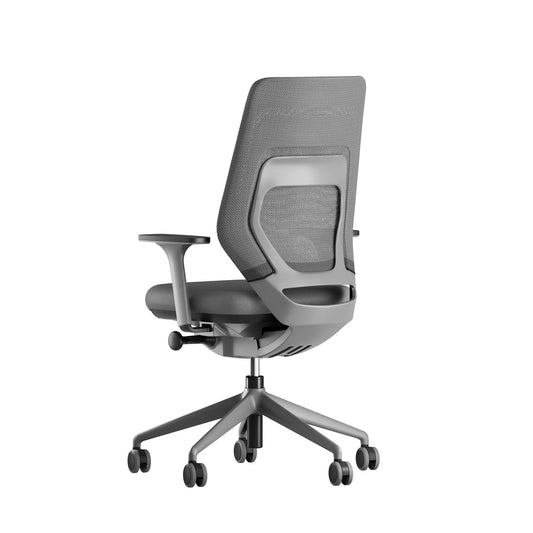 fm asiento Bürostuhl 3D Rücken Netzstrick Komfort hellgrau - Fastline