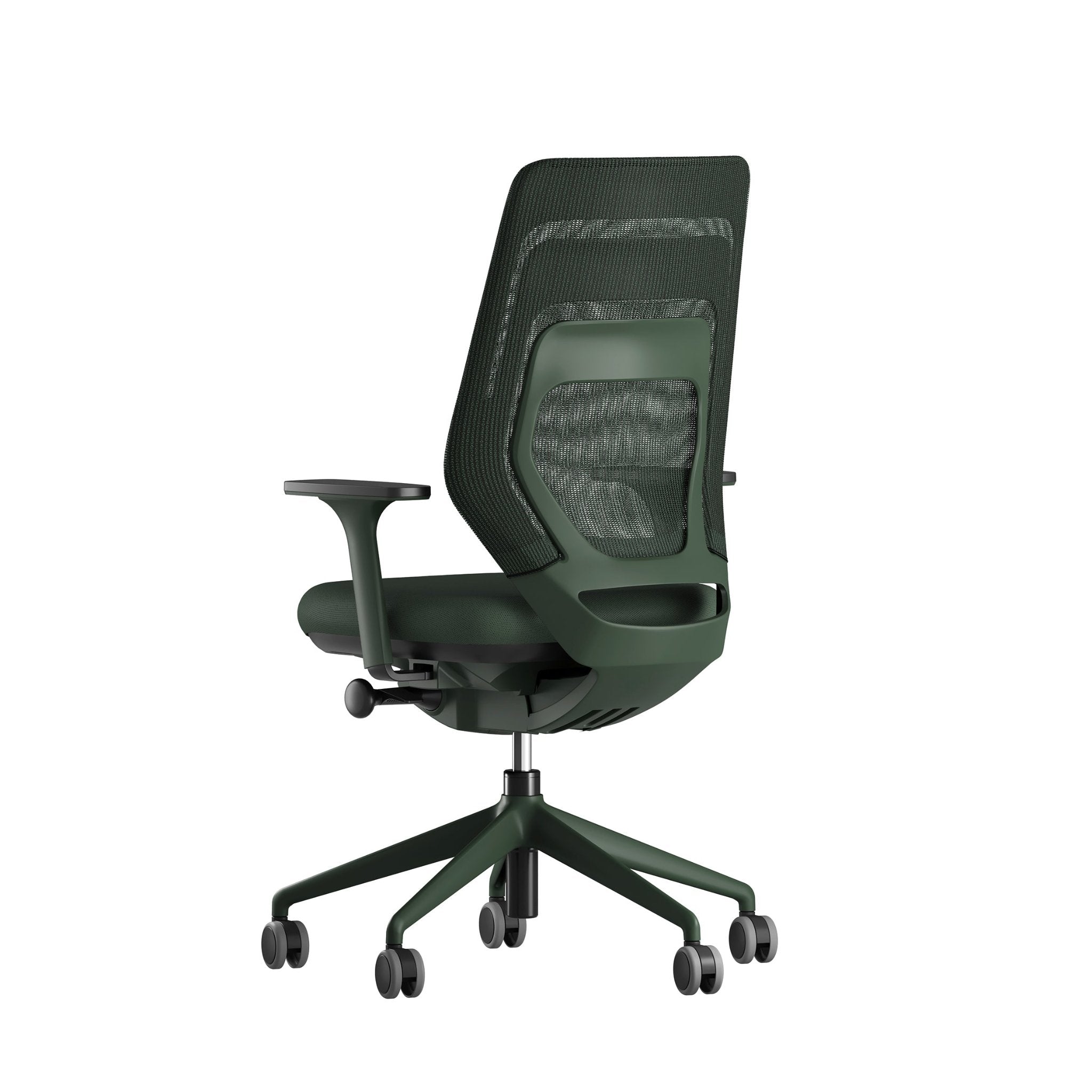 fm asiento Bürostuhl 3D Rücken Netzstrick transparent dunkelgrün - Fastline